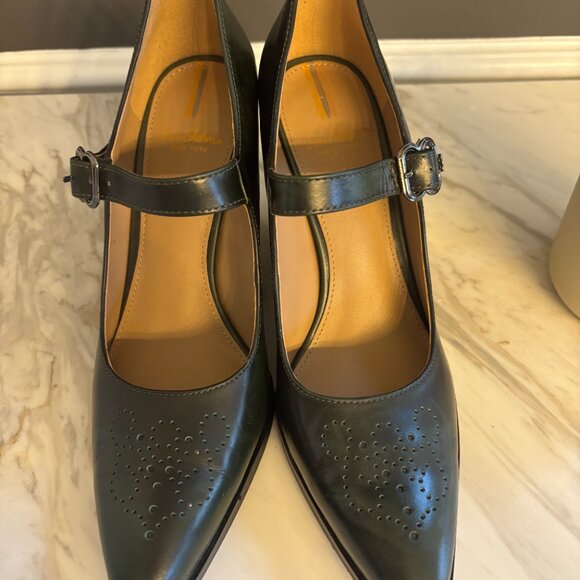 Sam Edelman Aleska Western Mary Jane Heel Green Sz 6 EUC - Picture 2 of 4